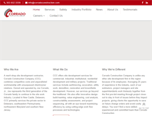 Tablet Screenshot of corradoconstruction.com